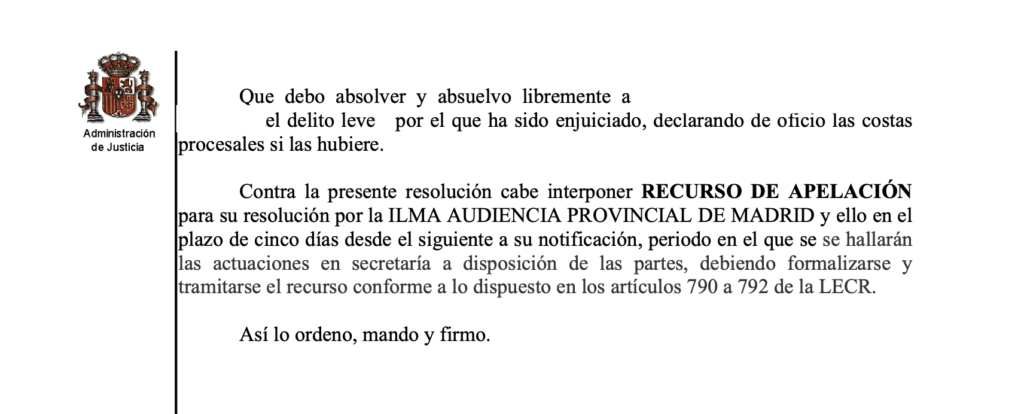 juicio delitos leves