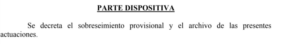Resolución delito falsificación